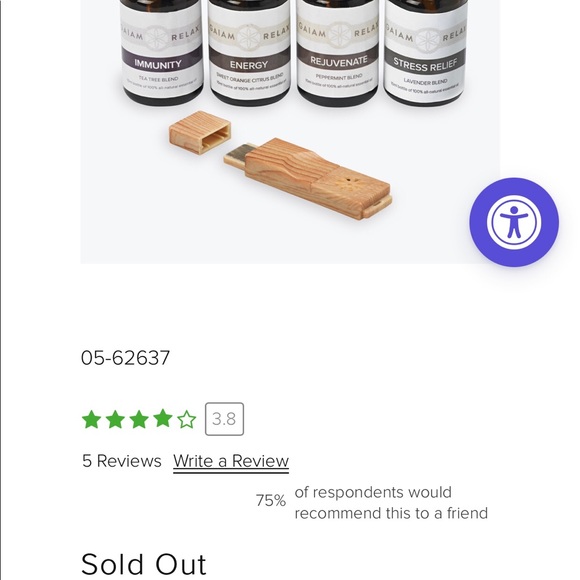 GAIAM Relax Aromatherapy Kit with USB diffuser - Picture 6 of 7